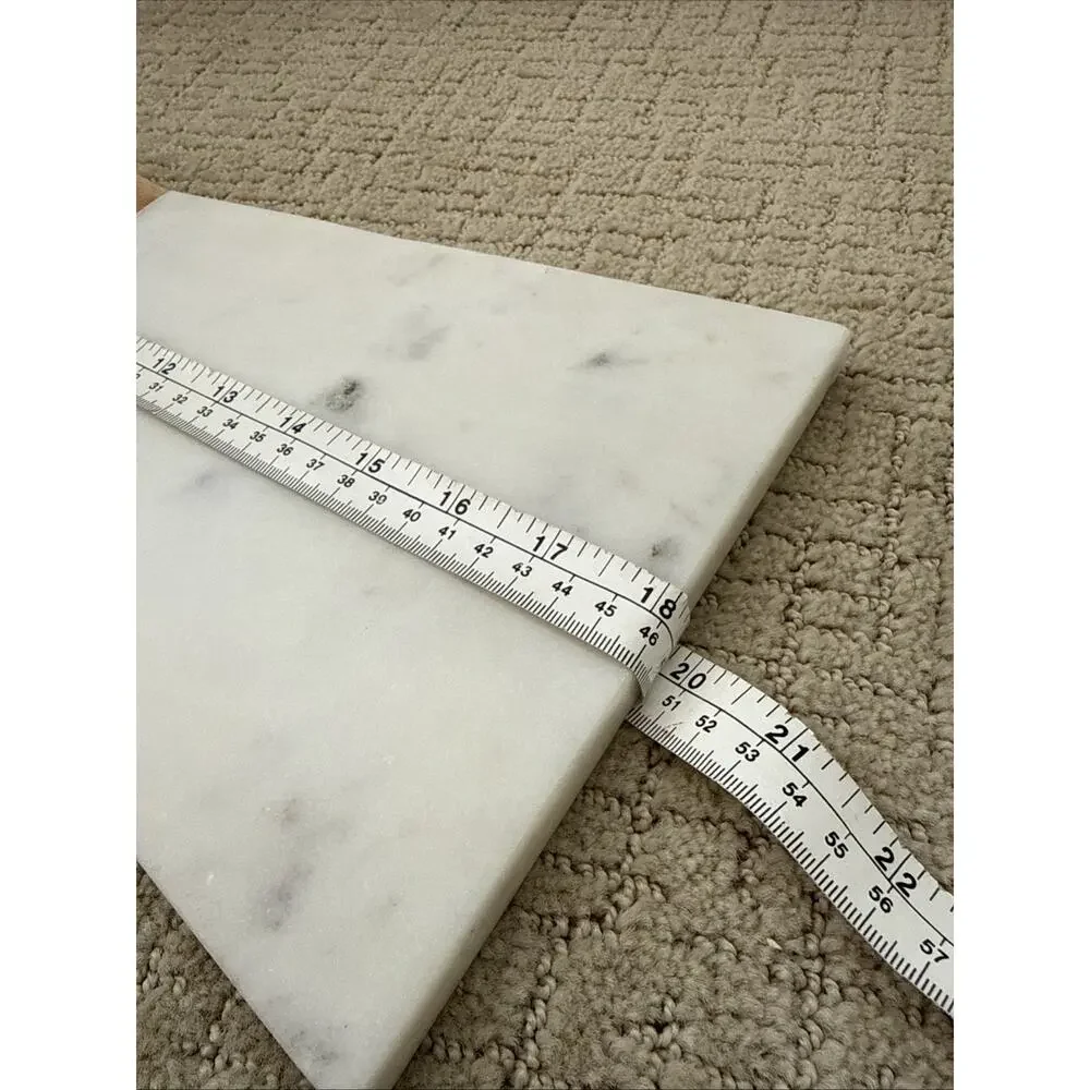 Crate & Barrel Cheese Board Wood Marble Serving Tray Decor Party 18”